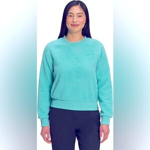 The North Face Blue Dunraven Crew Pullover Fleece Size Small